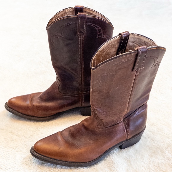 Dingo Brown Leather Boots - Picture 9 of 10